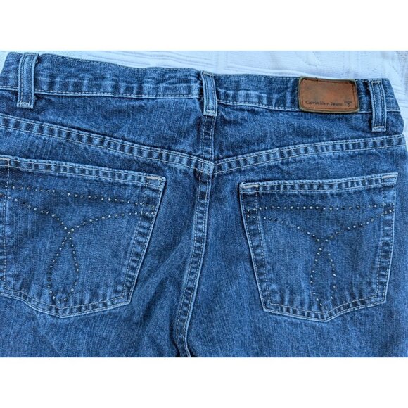 Calvin Klein Jeans Women's Size 6 Bootcut inseam 32" Bootcut 100% cotton Denim - Picture 3 of 16